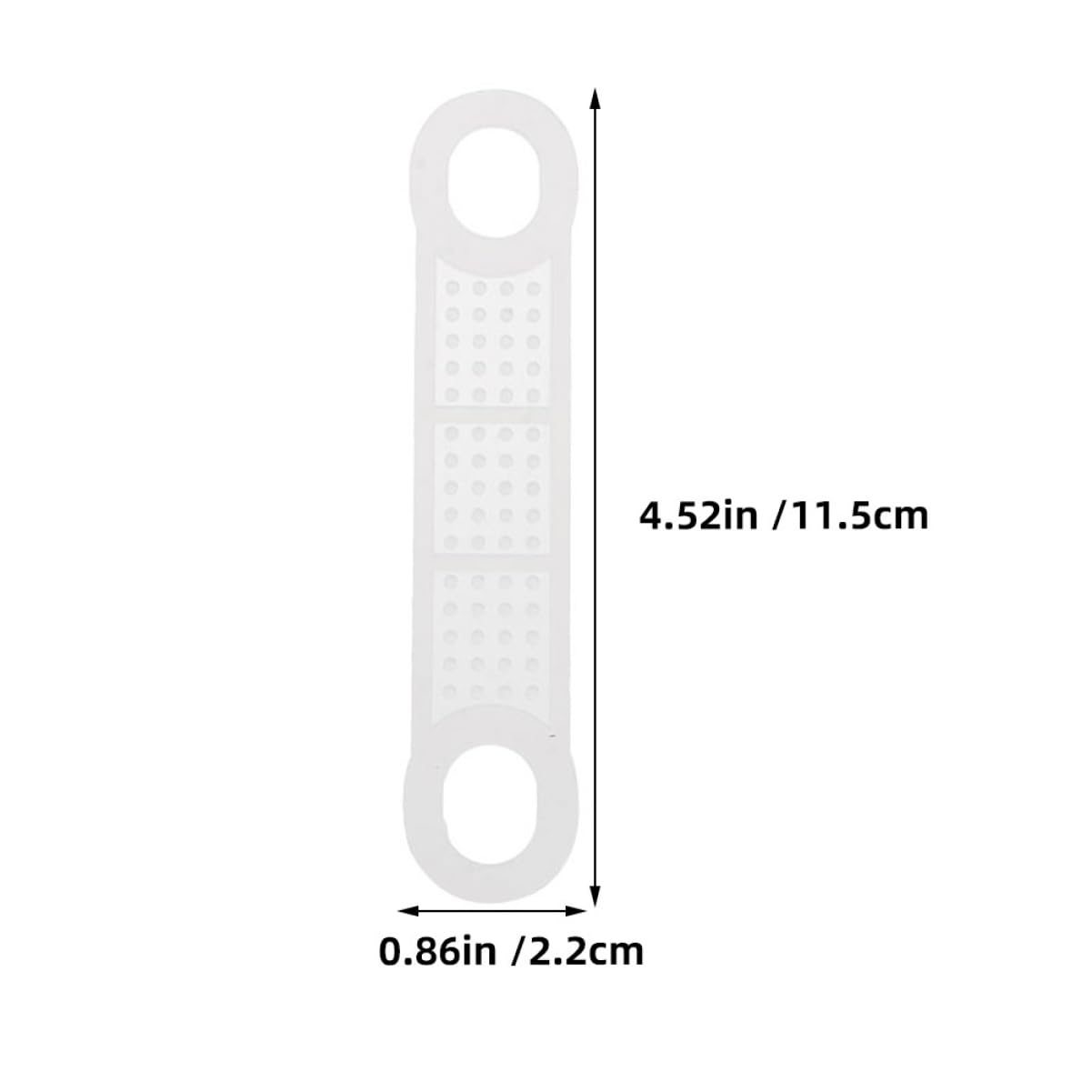 HOUDERCO 60pcs Slip Hanger Strips Environmental Friendly Clothes Holder Strips for Closet Organization Non Skid Tape for Smooth Surfaces for All Hanger
