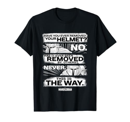 T-shirt Mandalorian Star Wars avec réplique culte pour un style geek décontracté