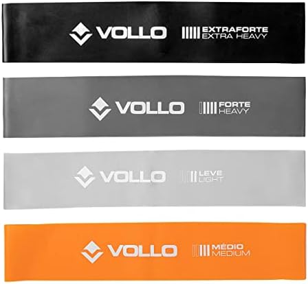 Kit 4 Faixas Elásticas Bands 3 Intensidades