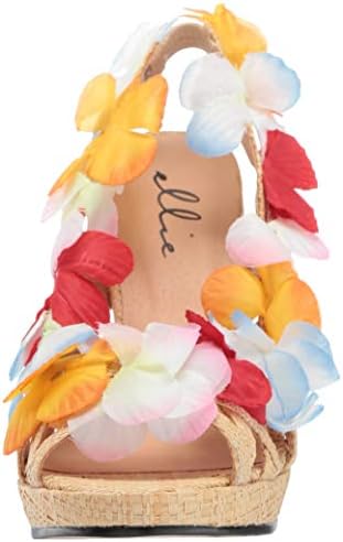 Ellie Shoes Women's 402-LUAU Wedge Sandal, Multi, 8 M US | Image 1
