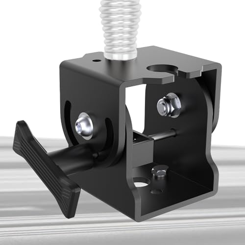 DITKOK Folding Antenna Mount - Roof Rack Mounting Bracket Kit Fits Crossbars and Platforms Folding Aerial Bracket for Antennas Flags and Small LED Light - Channel Mount