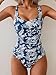 B2prity One Piece Swimsuit for Women Tummy Control Bathing Suits Ruched Slimming Swim Suit Push Up Tie Back Swimwear