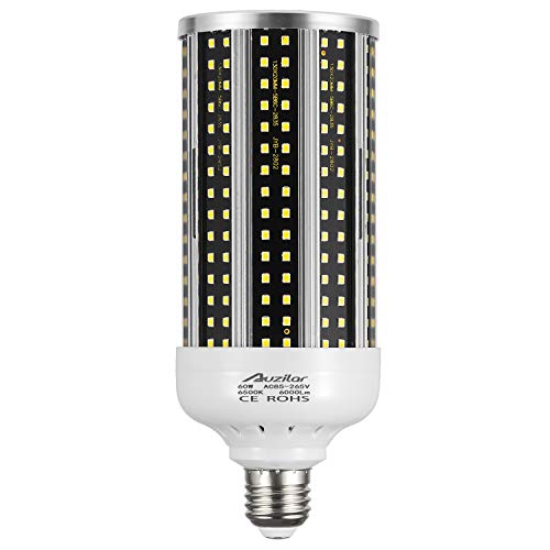 60W LED Corn Light Bulb for Indoor Large Area, E26 6000Lm 6500K Cool
