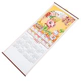 2025 Chinese Wall Calendar 2025 Zodiac Snake Wall Calendar New Years Hanging Scroll Monthly Planner for Home Office
