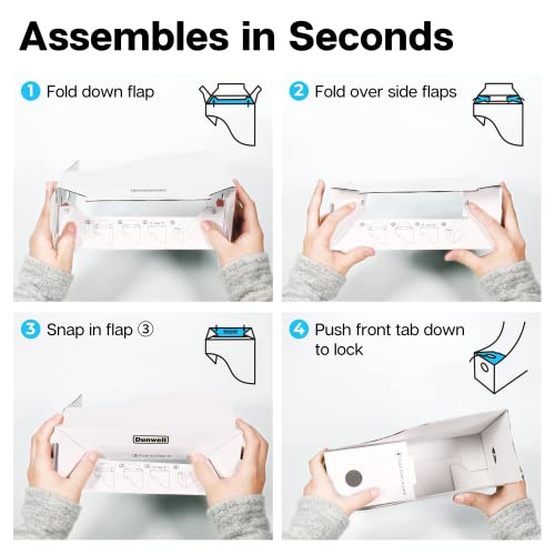 Dunwell MAGZFL-WHT White Magazine File Holder (2 Pack) - Sturdy Cardboard Magazine Holder, Vertical File Folder Holder, Magazine Holder For Desk, Shelves, Office Or Classroom Book Organizer thumb #7