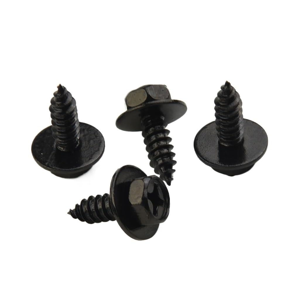 YTQMoreBNZ 30pcs Plastic Rivets Fasteners Screw Car Bumper Fender Black Rivet Car Fastener Clips For Toyota 90159-60498
