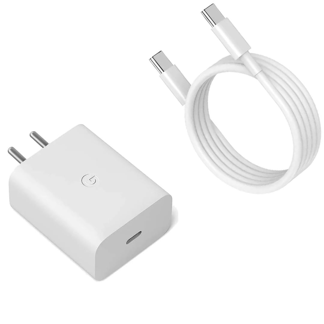 Original Quality 30W USB-C Charger Compatible for Google Pixel 8 Pro, 8, 7 Pro, 7, 7A, 6 Pro, 6, Pixel Buds, Chromebooks and Other USB-C Mobile (White)(6 Months Warranty) (Cable Included) (B0DF6KKN6L) Amazon Price History, Amazon Price Tracker