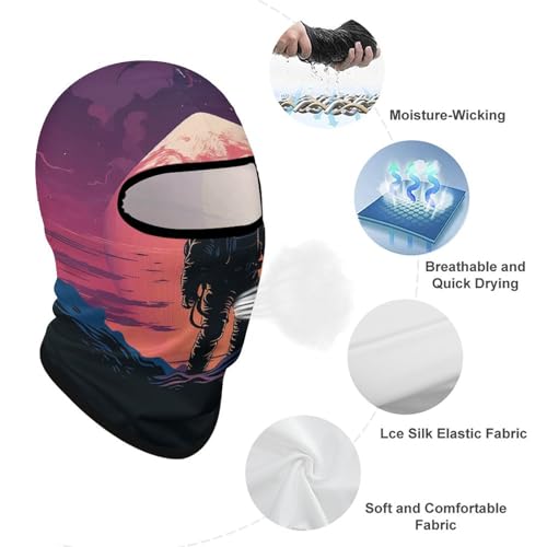 Balaclava para hombre, máscara facial para esquí, ciclismo y deportes de invierno, protección multifuncional para cara y cuello miniatura 3