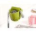 Grocery House Sponge Sink Holder, Hanging Silicone Kitchen Gadget Storage Organizer, Baskets Drain Bag (Green)
