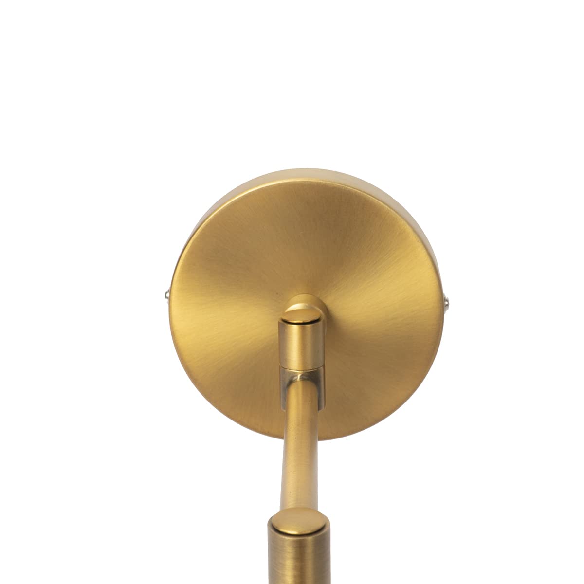 Qazqa Moderno Lámpara de pared inteligente bronce con pantalla blanca con WiFi A60 - Ladas Deluxe Acero/Textil Redonda Adecuado para LED Max. 1 x 4.9 Watt