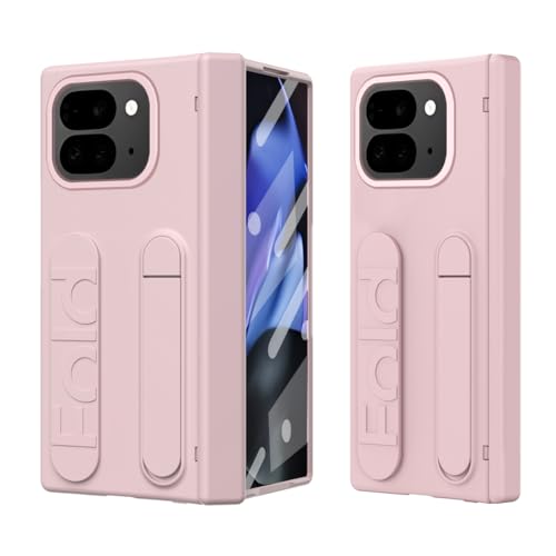 Coque Google Pixel 10 Pro Fold anti-traces évite les chutes grâce à sa poignée rose