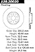 Centric 120.20020 Front Brake Rotor