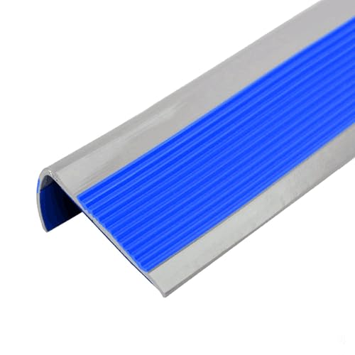 Protector de goma para escaleras exteriores e interiores con tira autoadhesiva de 10 metros 2