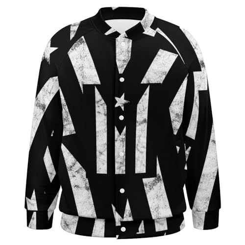 Zakqeik Bolivia-Flag Baseball Jacket Varsity Coats Loose Sports Sweatshirt for Men Women Youth3