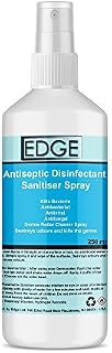 Edge antiseptic Disinfectant Sanitiser Spray For Cleaning Beauty Salon Equipment, Kills And Protects Against Germs Bacteria, 250 Ml