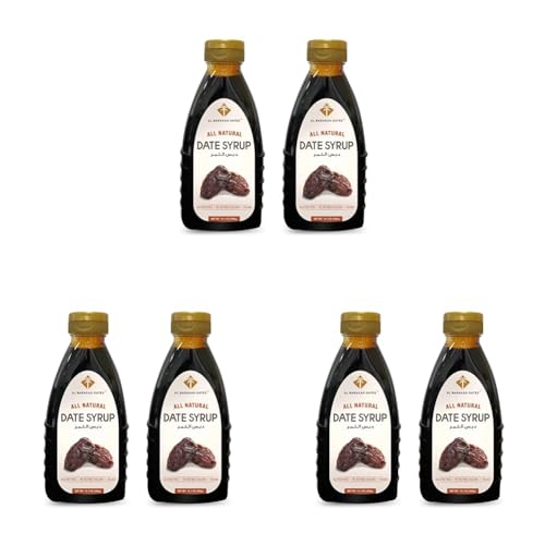 Image of Al Barakah Dates Arabian Date Syrup 800 G|All Natural|No Added Sugar|No Preservatives|Vegan|Plant-Based|Non-Gmo|Khajur|Khajoor|Healthy Sweetener|Natural Sweetness|Nutrient-Rich 400 G Pack Of 6