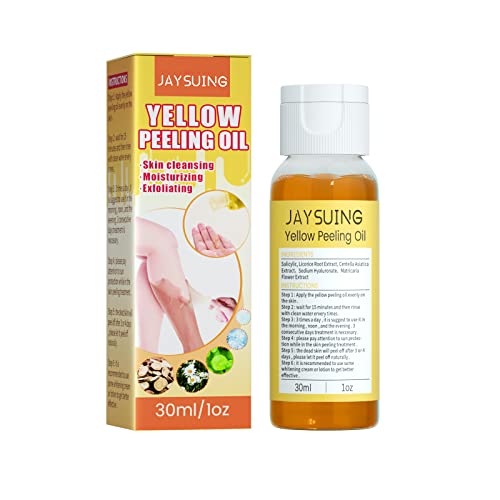 Yellow Peeling Oil, Peeling Oil for Dark Skin, Brightening Complexion, Butter Peeling for Dark Skin, Body, Face, Dark Spots - Ex