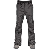 THUNDER PNT´20 Snowboardhose, 20.000mm/20.000g, Skinny Fit, 2 Lagen, Schlichter- Style, Schnürsenkelgürtel, Chinostil, schmale Hose, M, BLACK