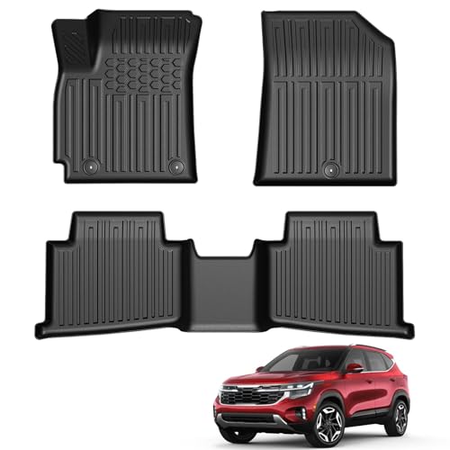 LUMWAY Floor Mats for Kia Seltos 2024-2026 TPE All Weather Durable Floor Liners for Kia Seltos Accessories