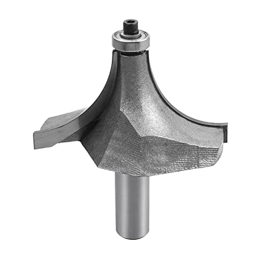 Utoolmart 超硬ルータービット トリマービット 木工ルータービット 1/2x2-1/4 1本入り 超硬トリマ・ルータービット フォスナービット ランダムカラー 丸面ビットボーズ面工業用 超硬チップコロ フライスカッター 切削工具