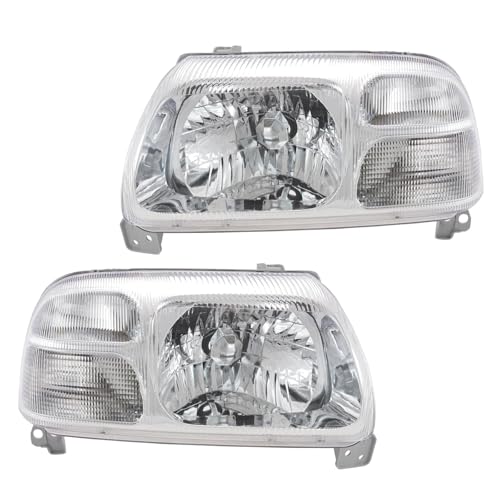 Image of TRQ 2 Piece Headlight Assembly Set Driver & Passenger Side