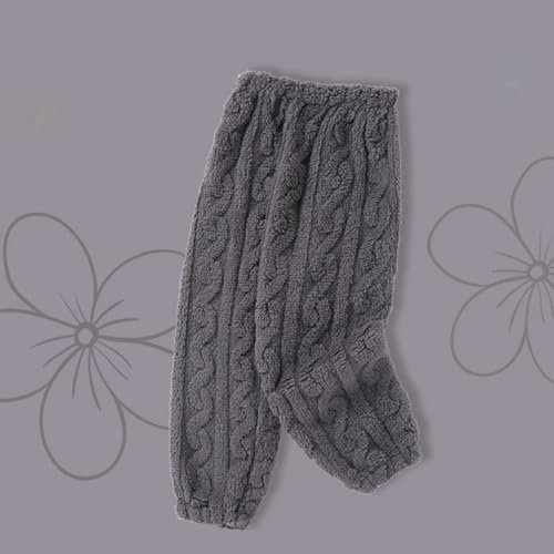 Kids Coral Fleece Plush Fuzzy 𝗟ounge𝚠ear Pants Solid Soft Flannel Loose 𝗣a𝗷amas Fall Winter Youth 𝐇ome Pant3