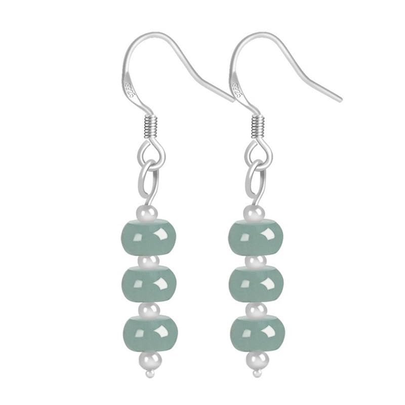 Boucles d'oreilles pierre verte en jade : le bijou bohème chic en argent pour rayonner au quotidien