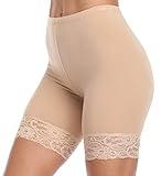 Crystal Dew Women's Soft Short Leggings Slip Shorts Cotton Smooth Under Dresses Regular/Plus Size...