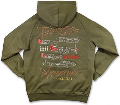 Big Boy Tuskegee Airmen S4 Mens Pullover Hoodie [Green] - ID#34593-77-225-0-03