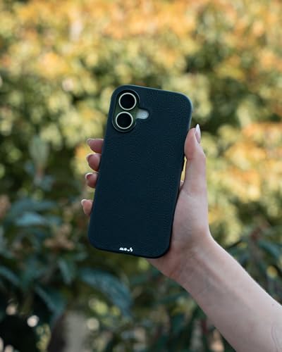 Image of Mous for iPhone 17 Case, Compatible with MagSafe - Limitless - Protective Black Leather Cover for iPhone 17 - Shockproof, Full Camera Protection, Anti-Scratch Back, Black