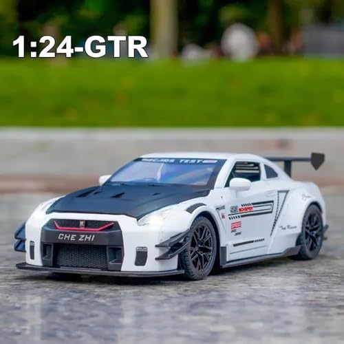 Image of DEUSON ECOM 1:24 Scale Super Toy Car for Kids Sport Car Diecast Metal Model Cars Light Sound Pullback with Openable Doors, Multicolor