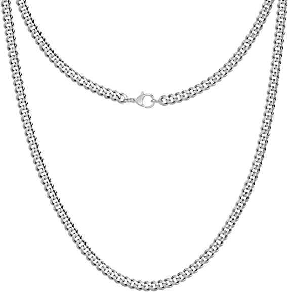 Image of THE MEN THING Chain for Men, Luxury Pure Titanium Steel Chain | Silver Stainless Steel Chain | Necklace Jewellery for Men & Boys