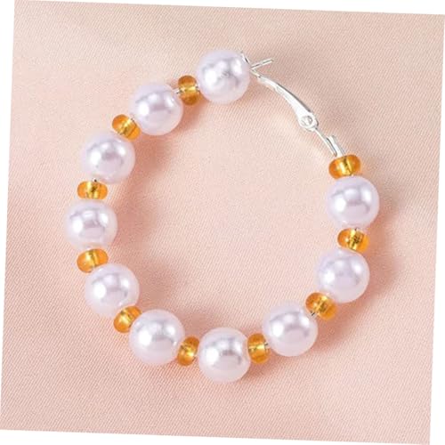 Accesorios para hacer joyería DIY con 96 piezas de argollas y aros para aretes redondos 8
