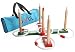 Jumbl Ring Toss Quoits Game For Kids and Adults - Includes Wooden Ring Toss Target Rack, 5 Rings and Carry Bag