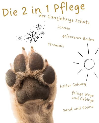 Riolino Pawdicure Pfotenbalsam für Hunde – Natürliche Pflege gegen trockene & rissige Pfoten – Schützend, heilend & feuchtigkeitsspendend – Sanfte Pfotenpflege für jeden Tag – 250 ml