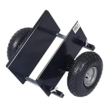 Heavy Duty Panel Dolly, Metal Panel Dolly with 10" Pneumatic Wheels Heavy Duty All Terrain Moving Cart with Adjustable Clamp Grip for Drywall Sheet Heavy Appliance & Material Handling Cart