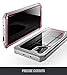 Galaxy Note 10 Plus Rugged Clear Case, Poetic Full-Body Bumper Cover, Support Wireless Charging, Without Built-in-Screen Protector, Guardian, Case for Samsung Galaxy Note 10+ Plus 5G, Pink