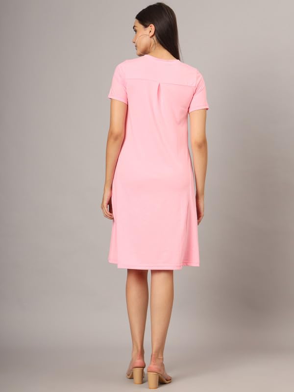 Image of Women's A-Line Cotton Midi Dress