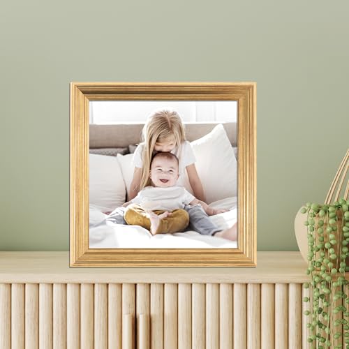 Image of Lawrence Frames 8x8 Sutter Burnished Gold Picture Frame
