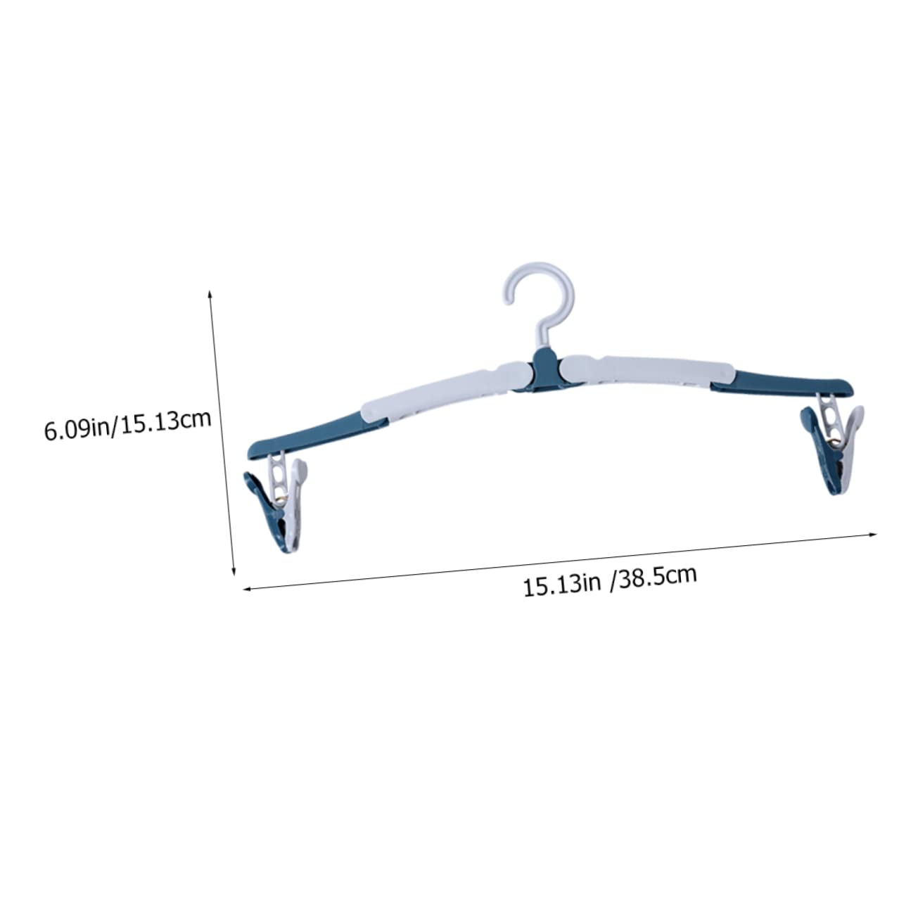 KICHOUSE 6PCS Collapsible Clothes Hangers Portable Travel Hangers for Home Closet and Outdoor Use Non Slip Design