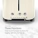 Russell Hobbs TR9150CRR Retro Style 2-Slice Toaster, Cream