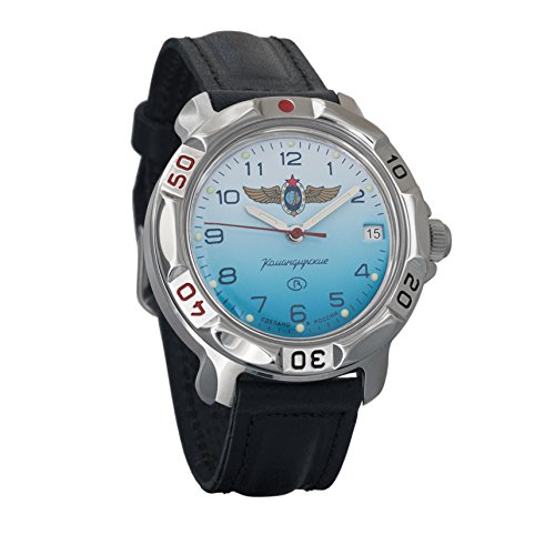 Vostok Komandirskie Russian Space Forces Mechanical Mens Military Wrist Watch #811958 (Classic)