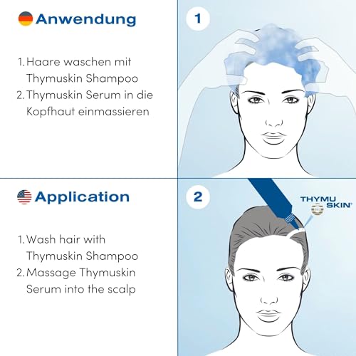 THYMUSKIN Sensitive Serum Gel: Bei diffusem Haarausfall und kleinen, kahlen Stellen. Stimuliert den Haarwuchs (1 x 100 ml)