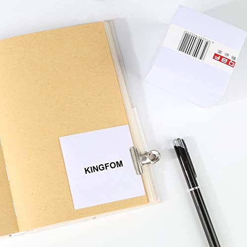 Kingfom Office School Study Supplies Blank Note Papers 500 Sheets, Non-Sticky Memo Pad, 3 Inch X 3 Inch (76Mm76Mm) #TOP7