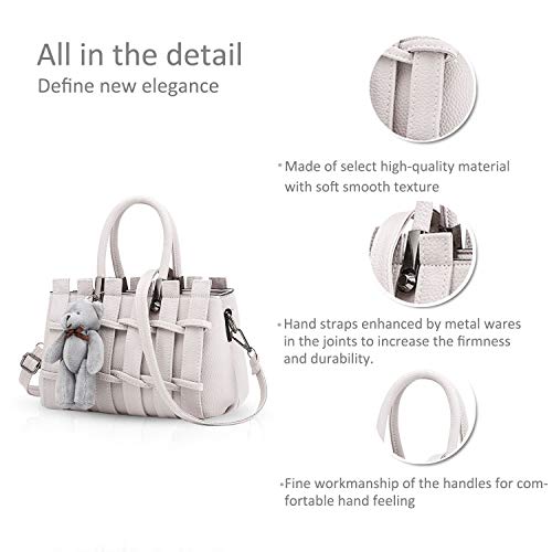 Sac à épaule blanc crème style besace mode urbaine - 6
