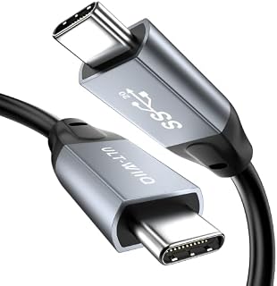 USB C to USB C Cable 100W, 20Gbps Ultra Flexible USB 3.2 Gen2x2 Data Cable, PD 5A Fast Charger Cable, 4K@60Hz Video Cord for MacBook Pro Air, Dell XPS, Samsung S22 S21 S10, OTG, USB-C Monitor (0.5M)