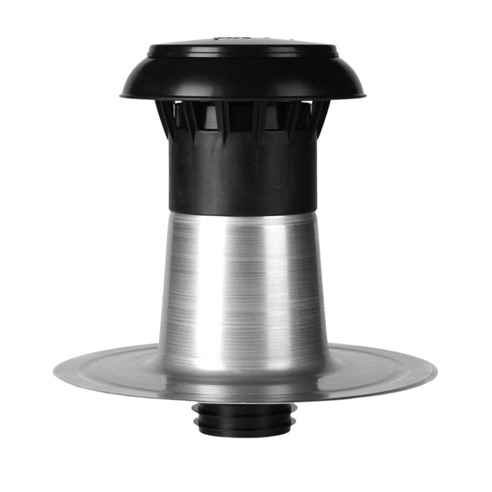 HSS® Sfiatore piatto Premium per abitazione/filamenti sanitari DN110-125 – Tetto piatto, sfiato sul tetto, universale, riciclabile, nuova costruzione e riqualificazione