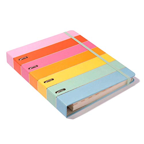 Caderno Criativo Argolado Todas Juntas, Multicolorido, Arco-íris, Pautado, 120 fls, Papel Pólen 80g/