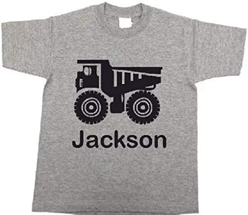 Miniatura 2 de personalized dump truck toddler shirt with name dumptruck boys shirts