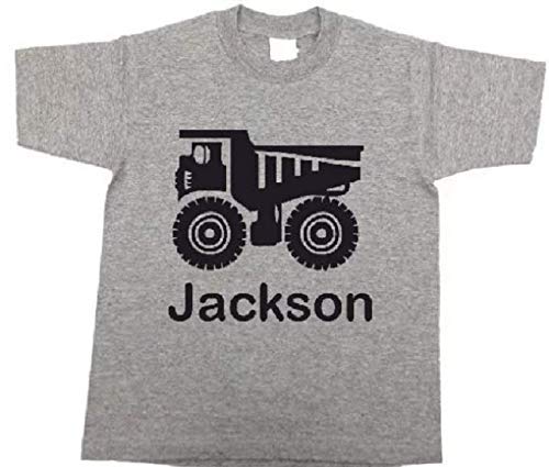 Teesbytini Personalized Dump Truck Toddler Shirt With Name Dumptruck Boys Shirts thumb #1